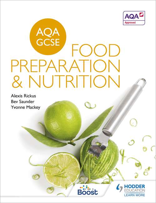 Book cover of AQA GCSE Food Preparation and Nutrition