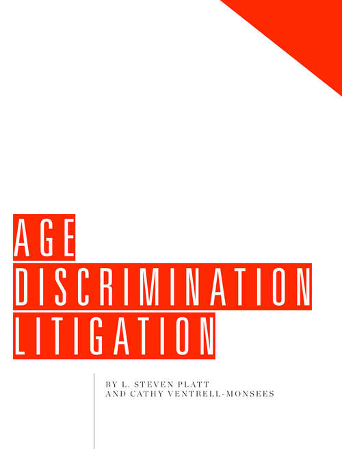 Book cover of Age Discrimination Litigation