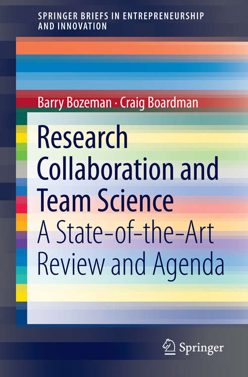 Book cover of Research Collaboration and Team Science