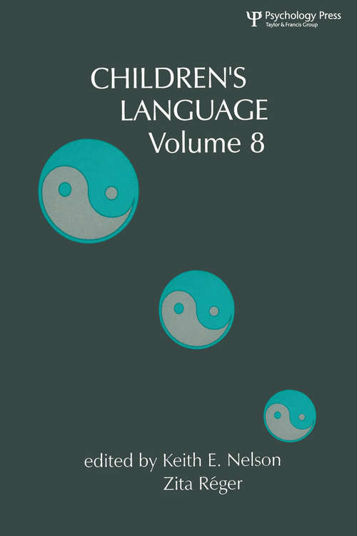 Children's Language: Volume 8 (Children's Language Series)