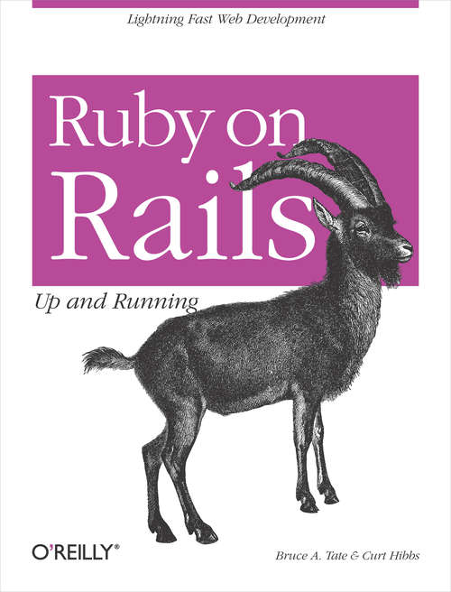 Book cover of Ruby on Rails: Up and Running