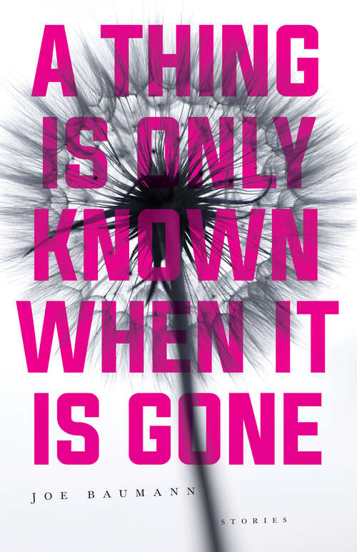 Book cover of A Thing Is Only Known When It Is Gone