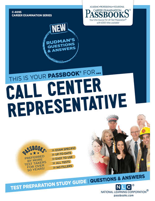 Book cover of Call Center Representative: Passbooks Study Guide (Career Examination Series)