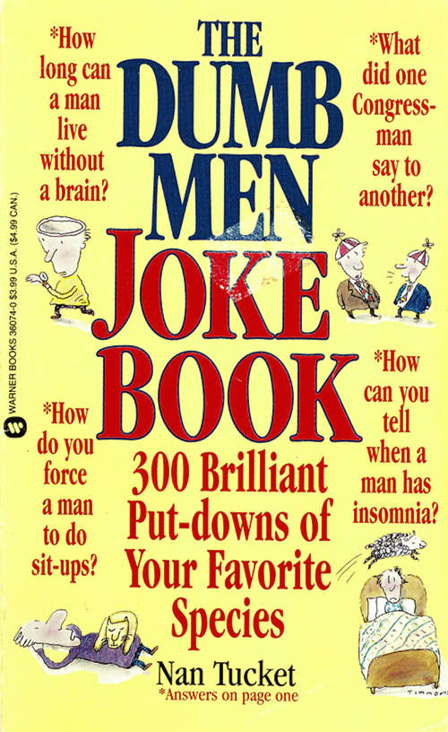 Book cover of The Dumb Men Joke Book