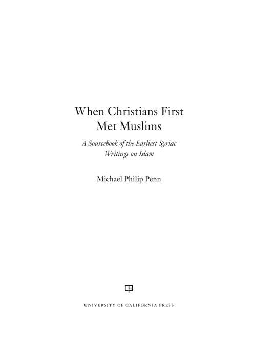 Book cover of When Christians First Met Muslims