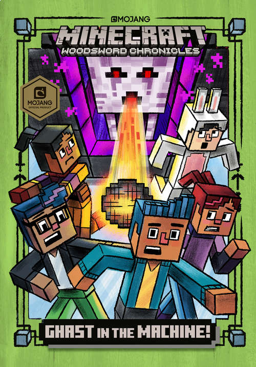 Book cover of Ghast in the Machine!: Minecraft Woodsword Chronicles Book 4 (A Stepping Stone Book(TM) #4)