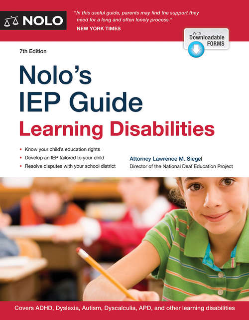 Book cover of Nolo's IEP Guide: Learning Disabilities