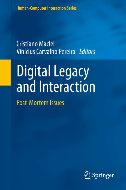 Book cover of Digital Legacy and Interaction