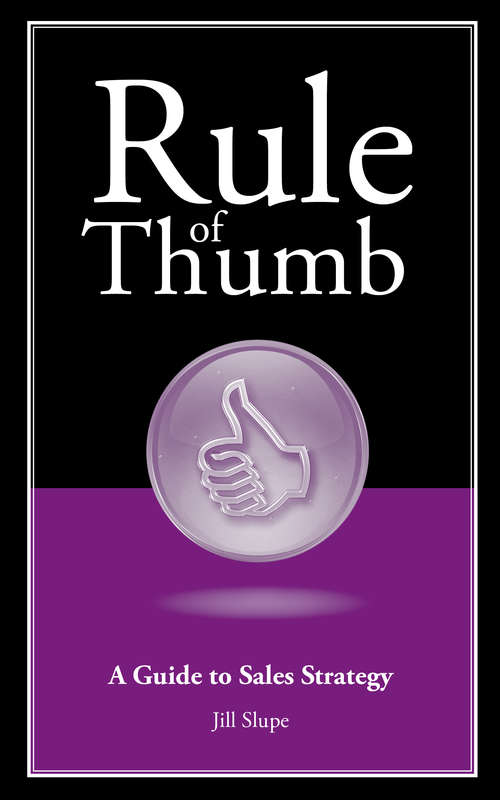 Book cover of Rule of Thumb: A Guide to Sales Strategy