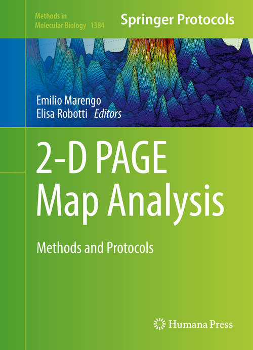 Book cover of 2-D PAGE Map Analysis: Methods and Protocols (Methods in Molecular Biology #1384)