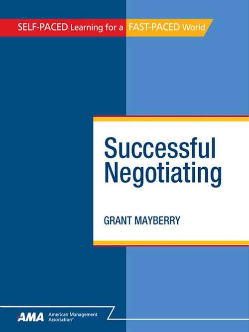 Book cover of Successful Negotiating