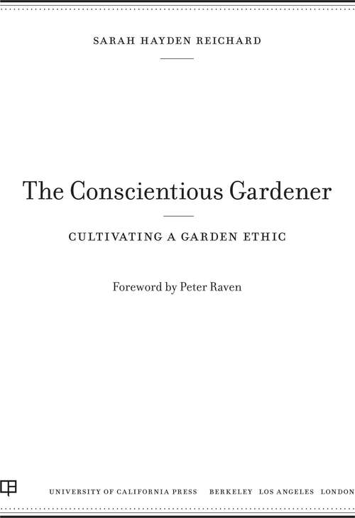 Book cover of The Conscientious Gardener