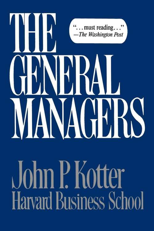 Book cover of General Managers