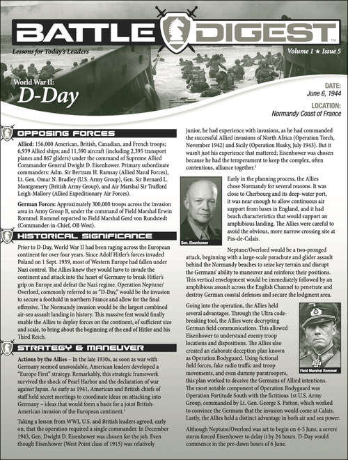 Battle Digest: D-Day (Battle Digest Series)