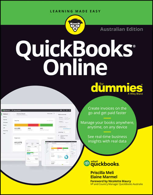Book cover of QuickBooks Online For Dummies Australian Edition (Australian Edition)