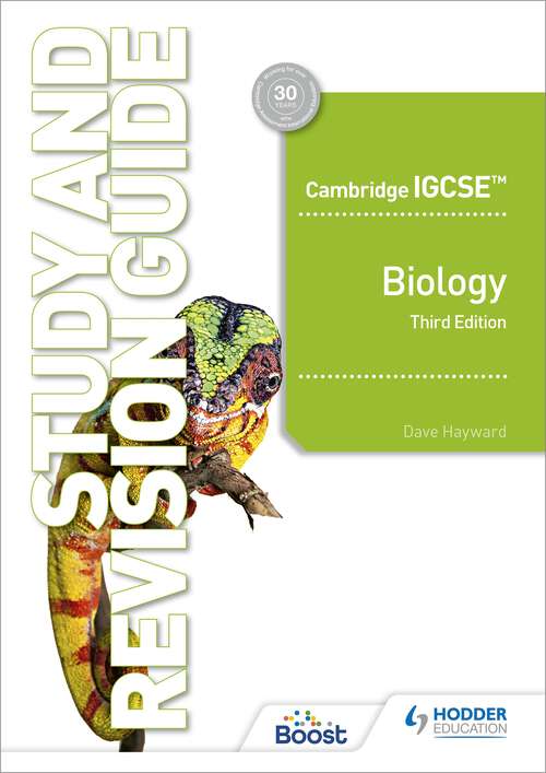 Book cover of Cambridge IGCSE™ Biology Study and Revision Guide Third Edition
