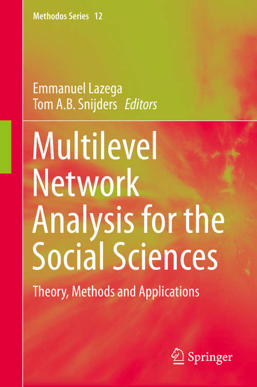Book cover of Multilevel Network Analysis for the Social Sciences