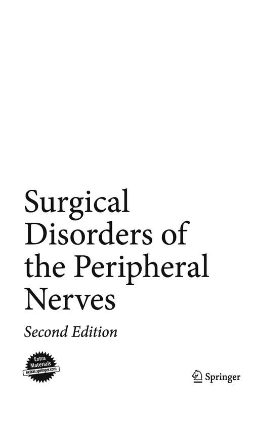Book cover of Surgical Disorders of the Peripheral Nerves