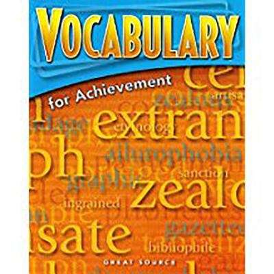 Book cover of Vocabulary for Achievement (1st Course)