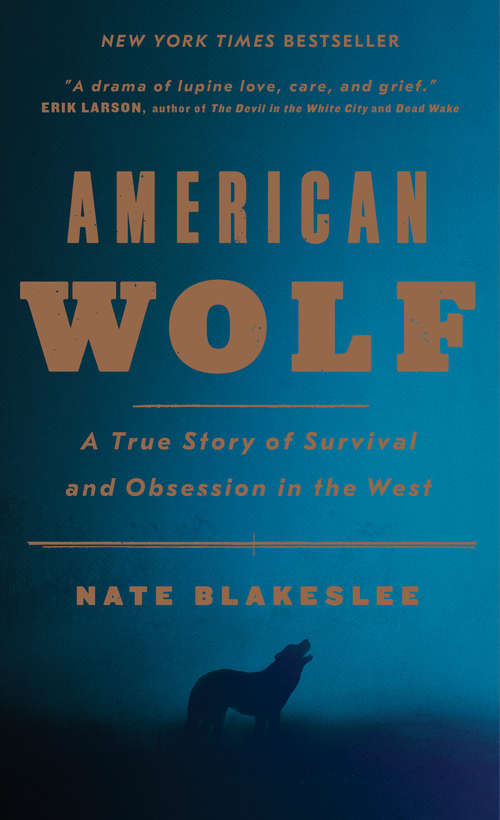 Book cover of American Wolf: A True Story of Survival and Obsession in the West