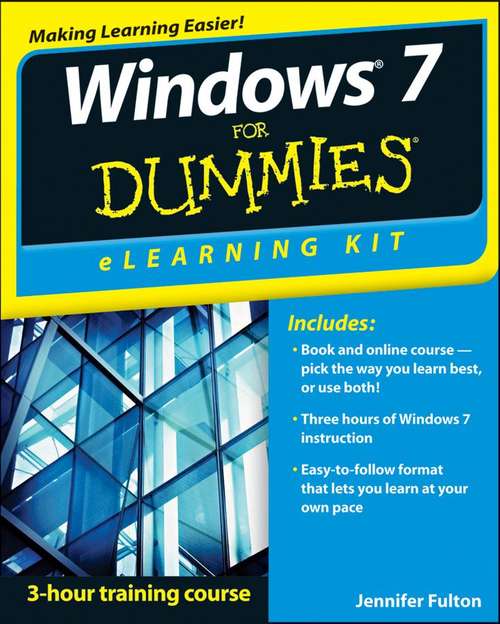 Book cover of Windows 7 eLearning Kit For Dummies