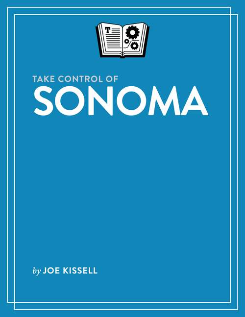Book cover of Take Control of Sonoma