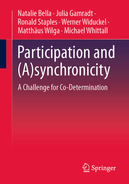 Book cover of Participation and (A)synchronicity: A Challenge for Co-Determination