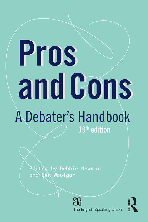 Book cover of Pros and Cons: A Debaters Handbook (19)