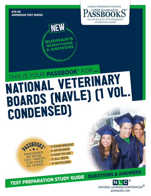 Book cover of NATIONAL VETERINARY BOARDS (NBE) (NVB) (1 VOL.): Passbooks Study Guide (Admission Test Series)