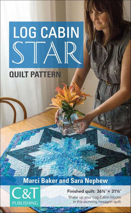Book cover of Log Cabin Star Quilt Pattern