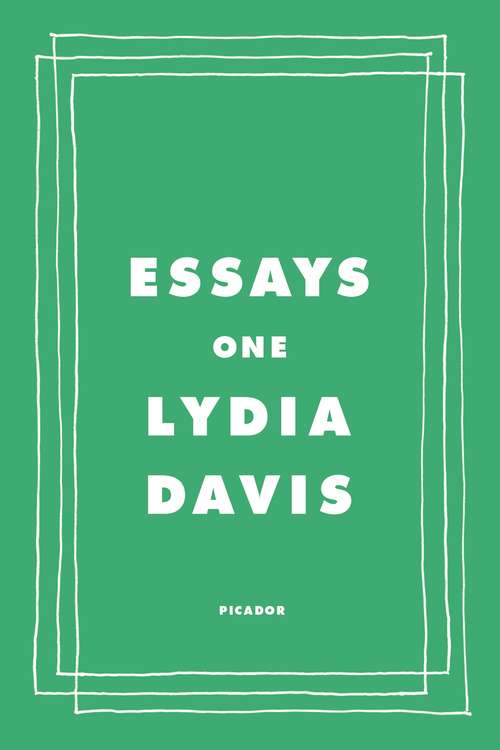 Essays One: Reading And Writing