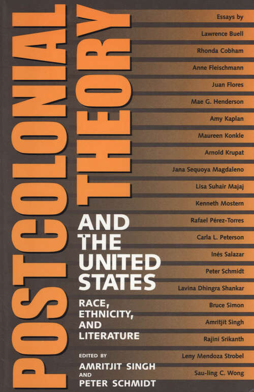 Book cover of Postcolonial Theory and the United States: Race, Ethnicity, and Literature (EPUB Single)