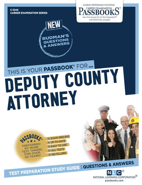 Book cover of Deputy County Attorney: Passbooks Study Guide (Career Examination Series)