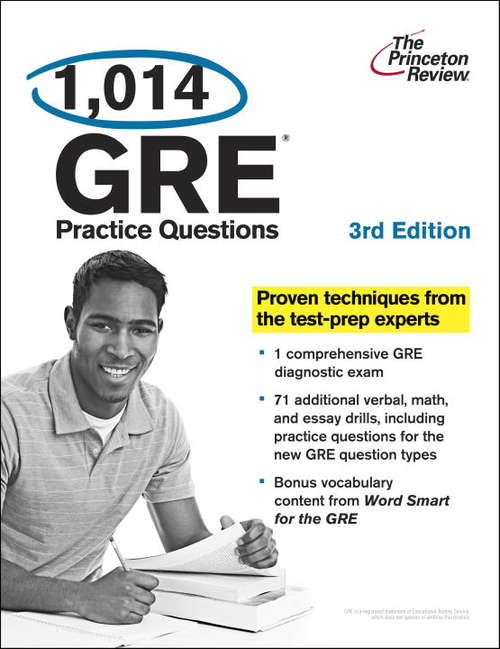Book cover of 1,014 GRE Practice Questions, 3rd Edition