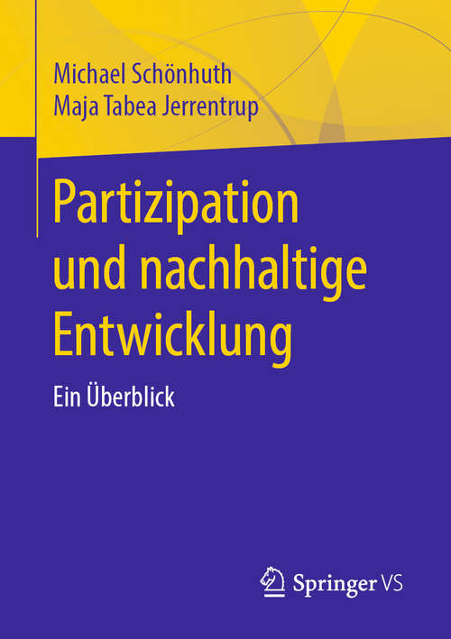 Book cover of Partizipation und nachhaltige Entwicklung: Ein Überblick (1. Aufl. 2019)