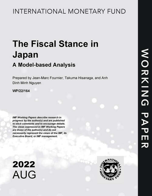 Book cover of The Fiscal Stance in Japan: A Model-based Analysis