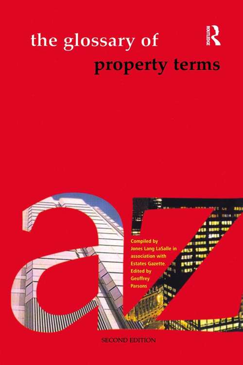 Book cover of The Glossary of Property Terms (2)