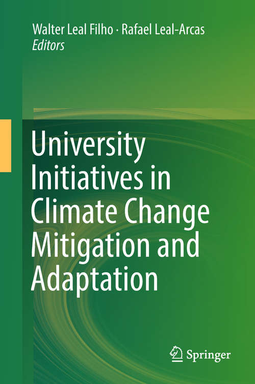 Book cover of University Initiatives in Climate Change Mitigation and Adaptation