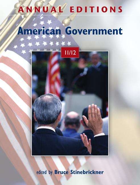 Book cover of Annual Editions: American Government 11/12 (41st Edition)