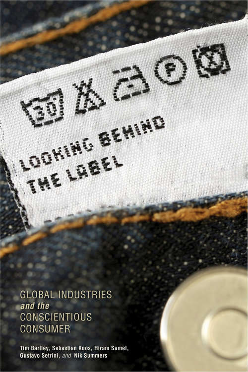 Book cover of Looking behind the Label