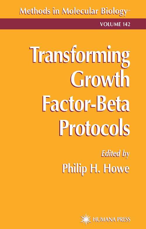 Book cover of Transforming Growth Factor-Beta Protocols