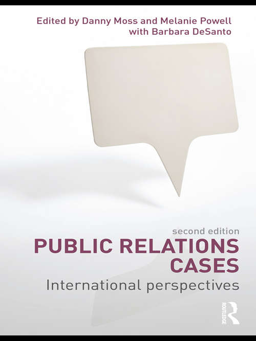 Book cover of Public Relations Cases: International Perspectives