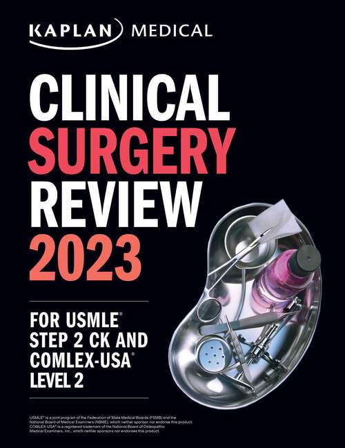 Book cover of Clinical Surgery Review 2023: For USMLE Step 2 CK and COMLEX-USA Level 2 (USMLE Prep)