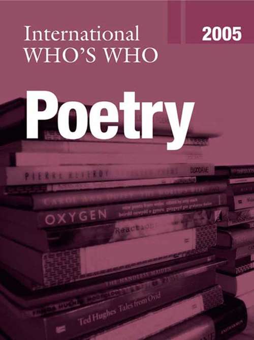 Book cover of International Who's Who in Poetry 2005 (13)