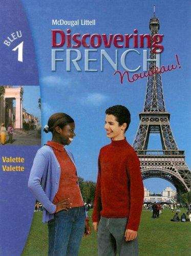 Book cover of Discovering French Nouveau!, Bleu 1