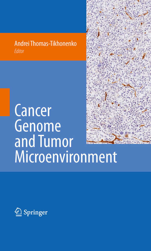 Book cover of Cancer Genome and Tumor Microenvironment