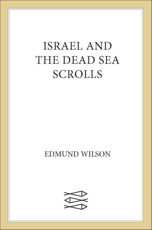 Book cover of Israel and the Dead Sea Scrolls