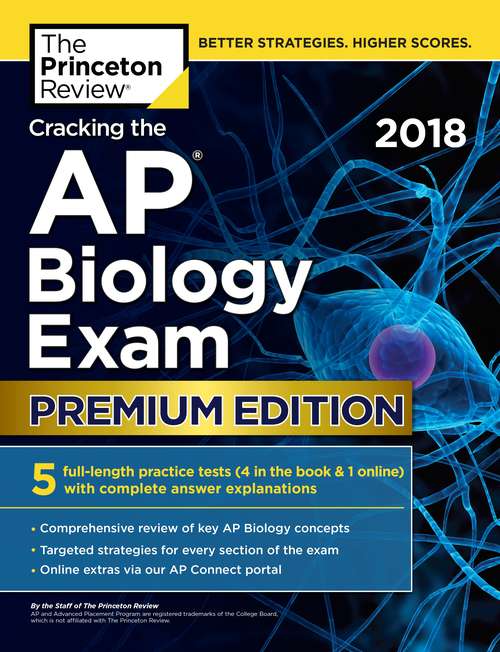 Book cover of Cracking the AP Biology Exam 2018, Premium Edition