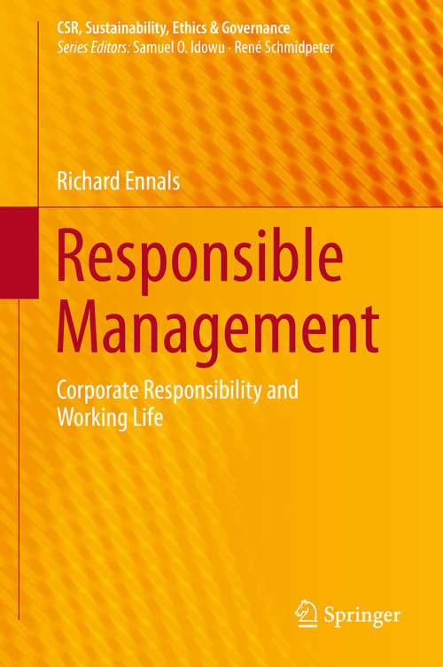 Book cover of Responsible Management