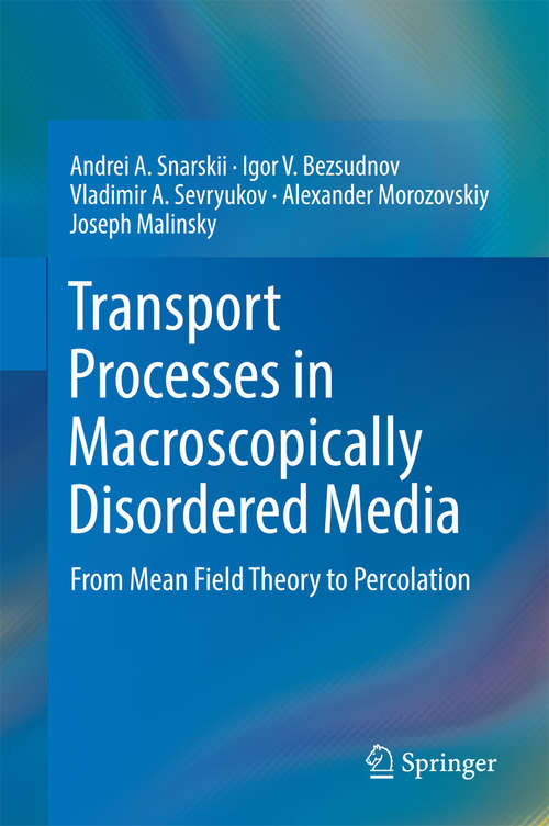 Transport Processes in Macroscopically Disordered Media